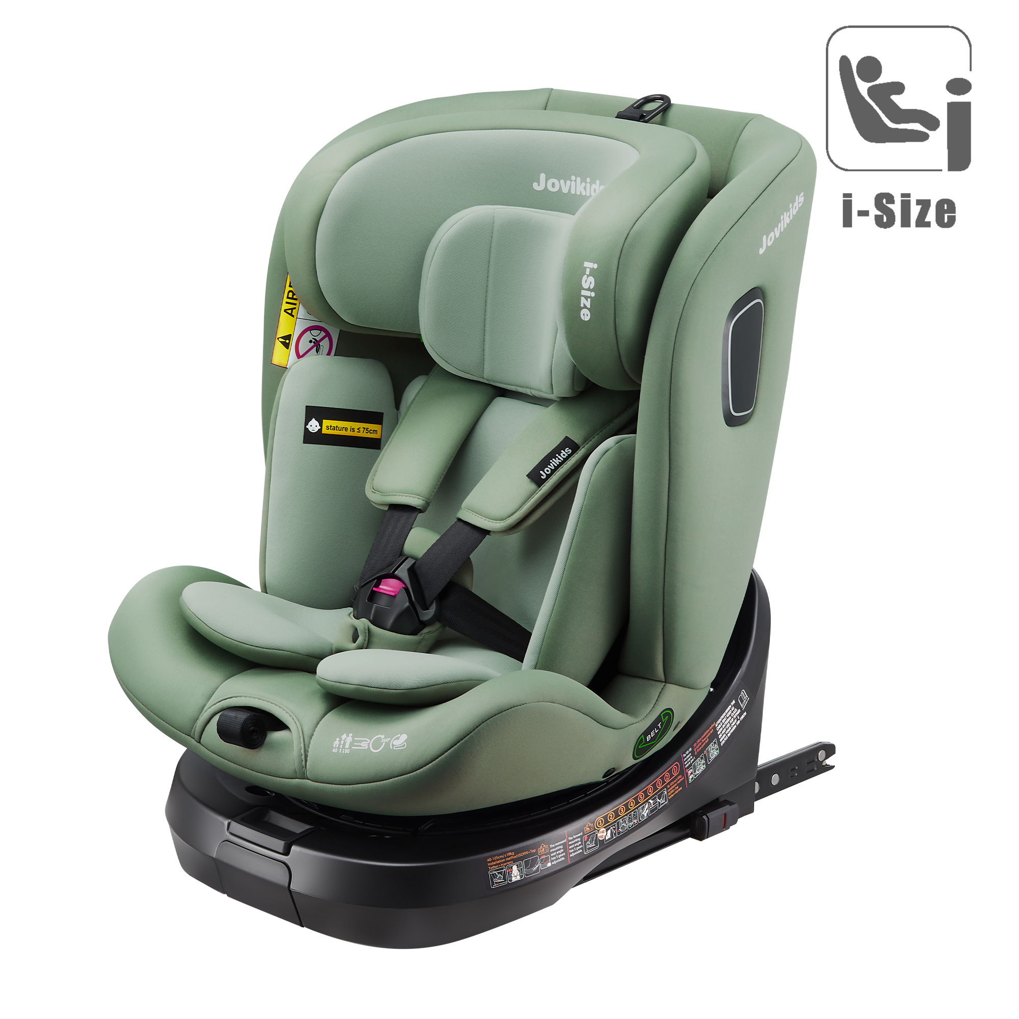 Jovikids チャイルドシート ISOFIX (グリーン)｜チャイルドシート