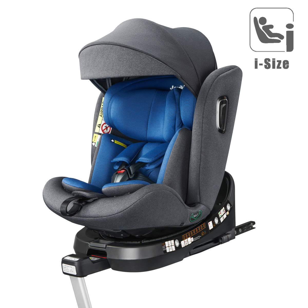 Baby Car Seat Blue 360 Swivel Isofix I-Size 40-150cm Group 0+1/2/3