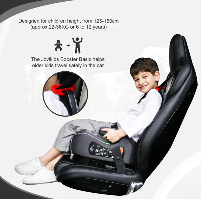 OHHO I-Size Booster Seat with ISOFIX, 125-150cm，Group 3, 6-12 Years
